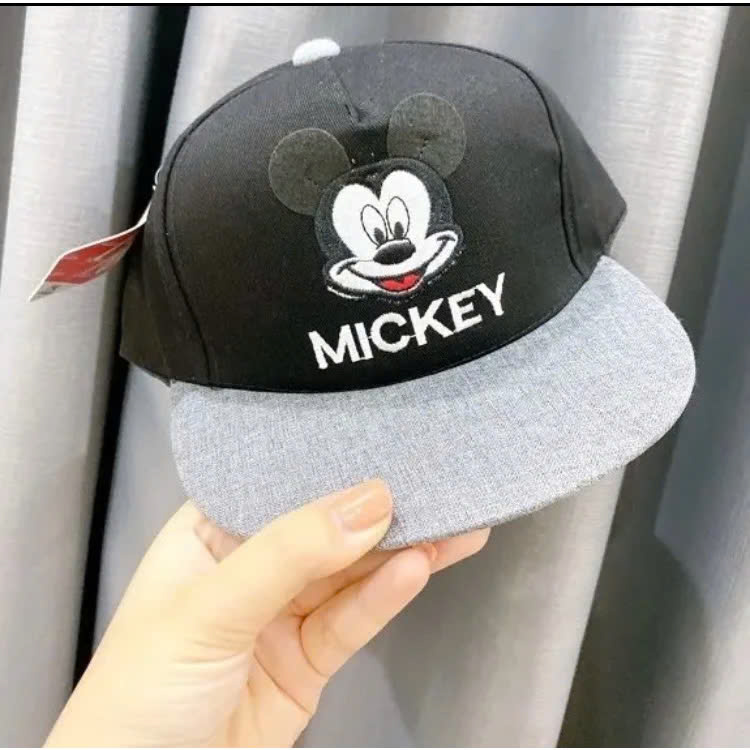 Mũ cho bé (3 đến 6 tuổi), nón bé trai HIPHOP SNAPBACK Mic.key dễ thương Cute (Ảnh thật)