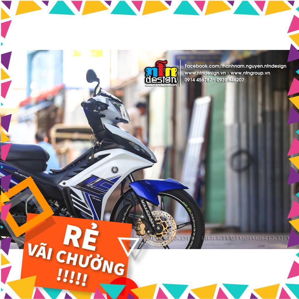 Tem Rời Exciter 135 Mẫu LC Trắng Xanh GP