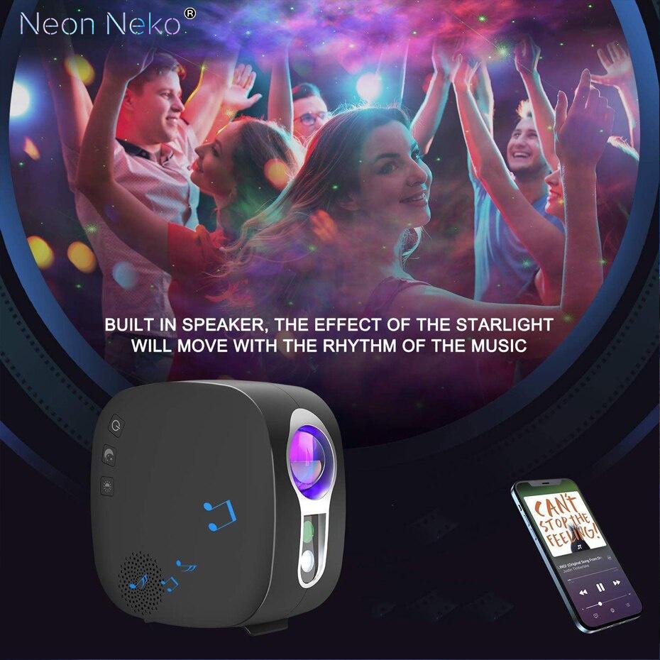 Đèn bay Thiên Hà V2, Chiếu Bầu Trời Sao Galaxy, Kết Hợp Loa Bluetooth - hẹn giờ, Dùng Cho Phòng Ngủ Và Phòng Bay