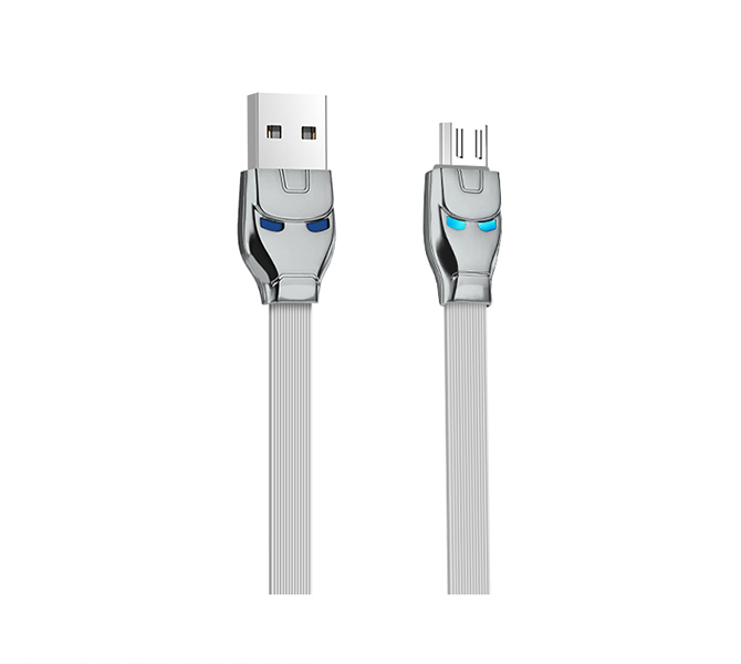 Cáp sạc IronMan HoCo U14 cổng MicroUSB (Trắng) - Hàng Chính Hãng