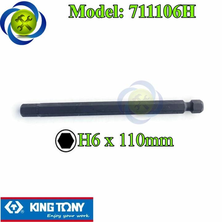 Mũi lục giác 6mm dài 110mm Kingtony 711106H