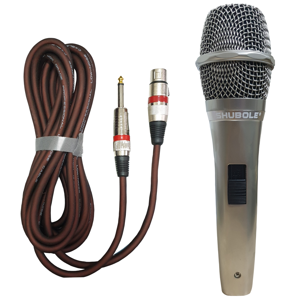 Micro Karaoke có dây SHUBOLE SL370 cao cấp - chất âm mượt mà, hút mic, không vỡ tiếng - Hàng chính hãng