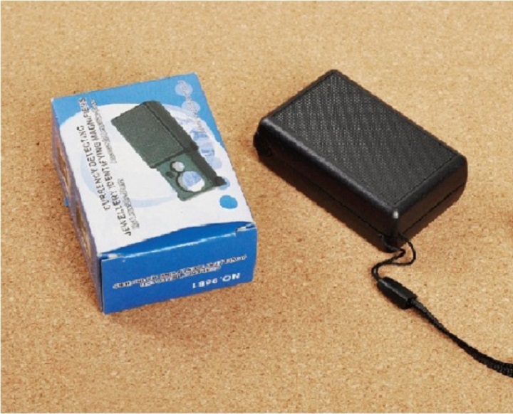 Kính lúp cầm tay mini phóng đại 30-60 lần có đèn cao cấp Ver1