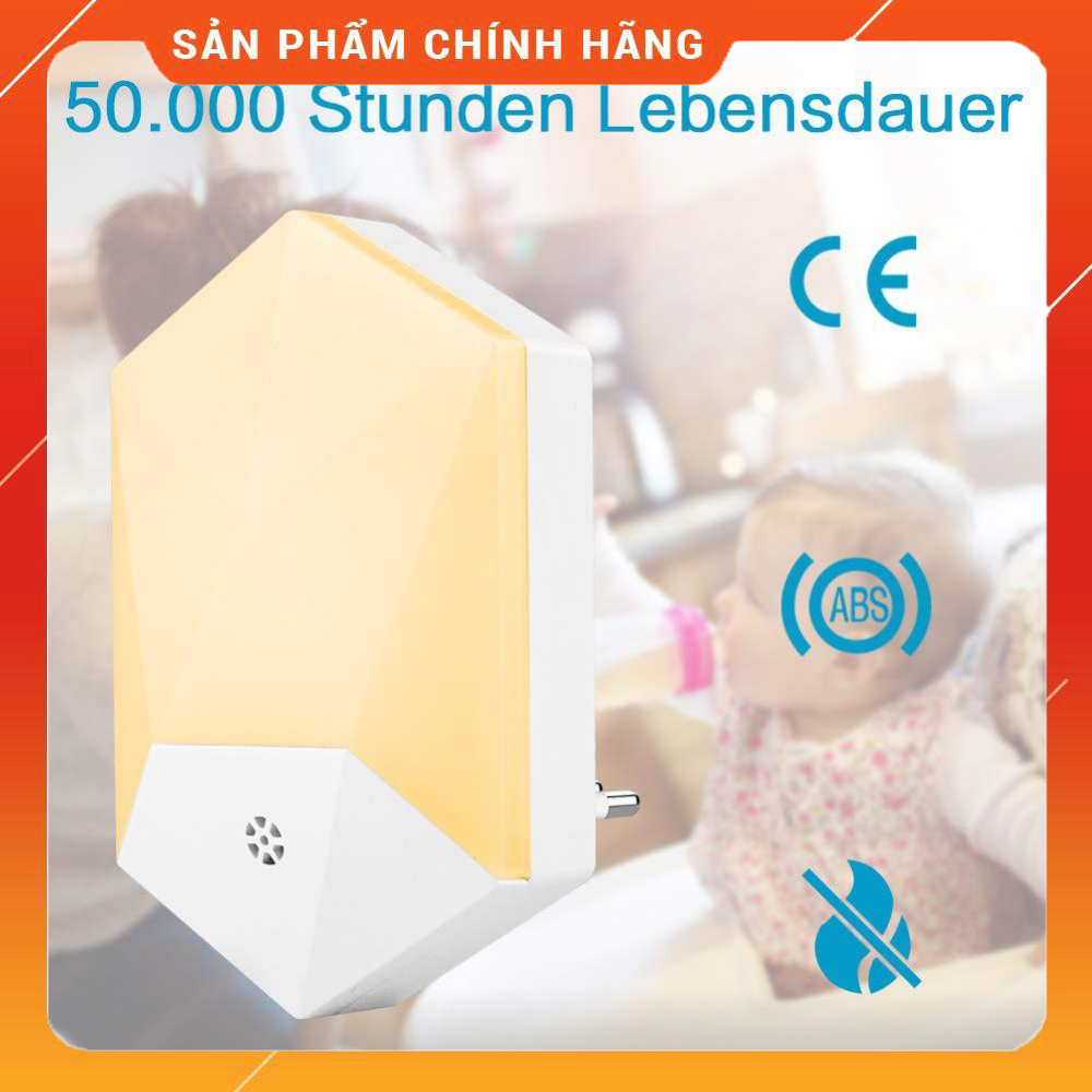 Đèn ngủ cảm ứng led ánh sáng vàng 1W,Đèn ngủ cảm ứng thông minh thiết kế hiện đại,tiết kiệm điện, sang trọng