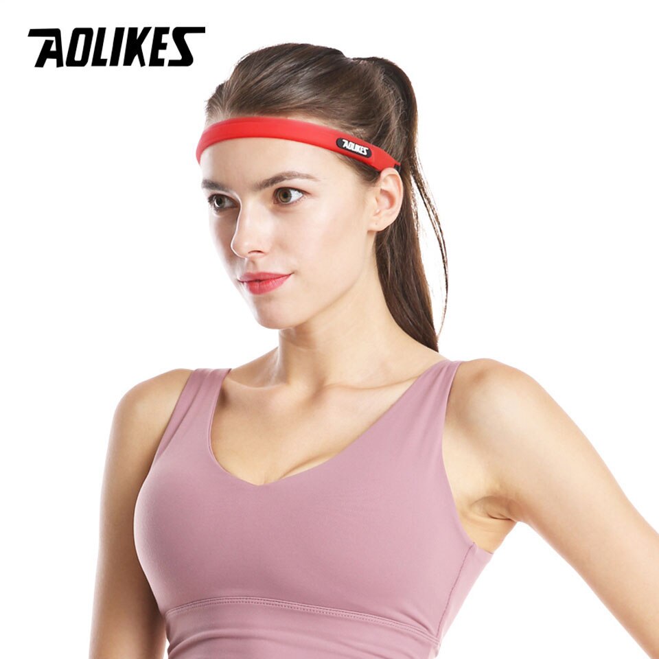 Băng đô thể thao silicone AOLIKES YE-2113 chặn mồ hôi trán Sport sweat band