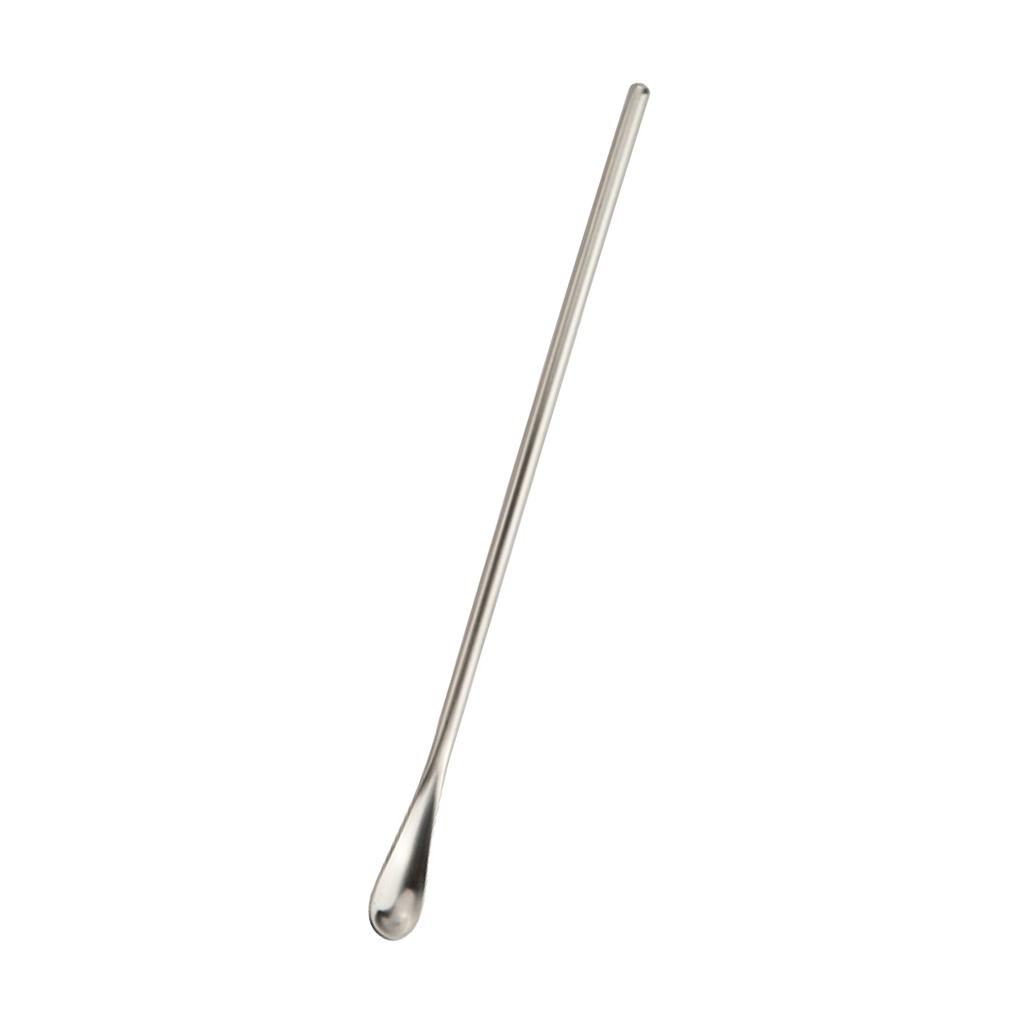 Stainless Steel Coffee Mixing Spoon Cocktail Stirring Stick Tableware Silver