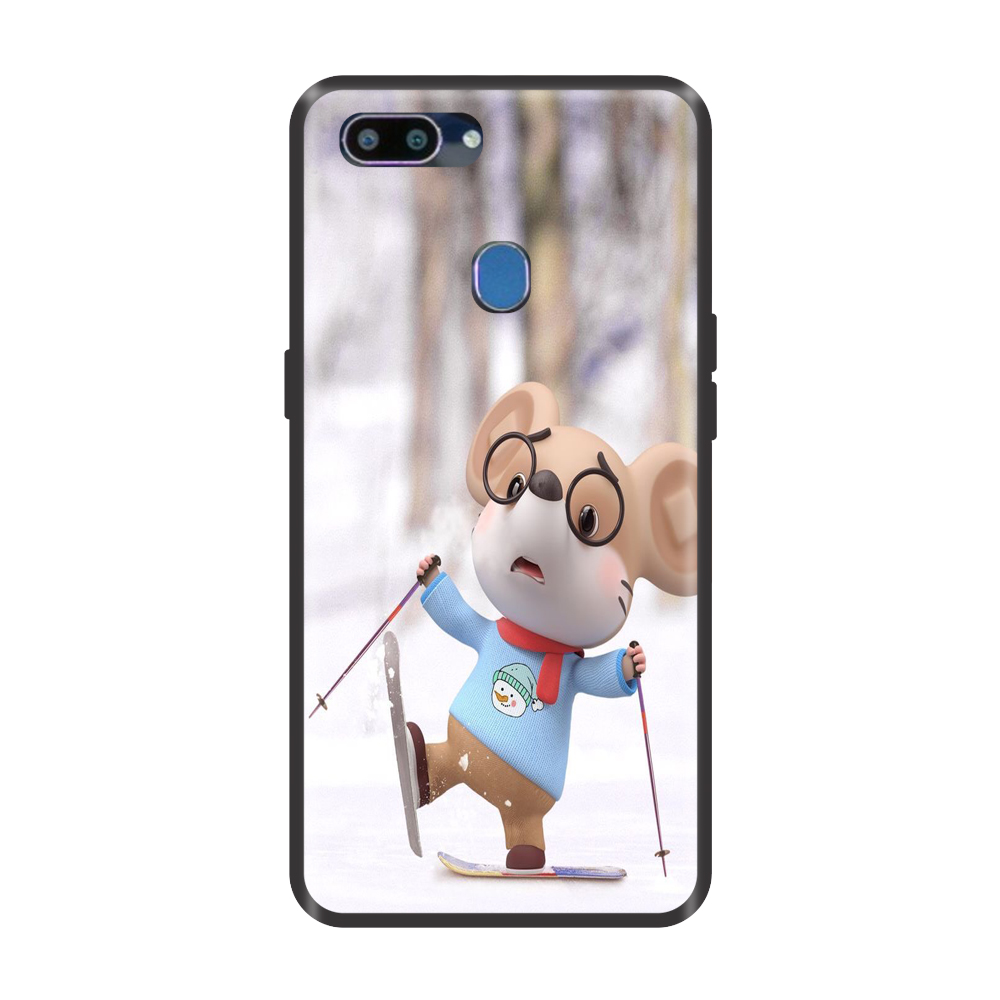 Ốp lưng TPU viền dẻo cho điện thoại REALME 2 Hình Chuột Tết 2020 - Mẫu 21