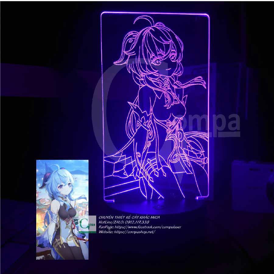 Đèn Ngủ ANIME LED 3D Genshin Impact Ganyu Type 06 GGSI0806 16 màu tùy chỉnh