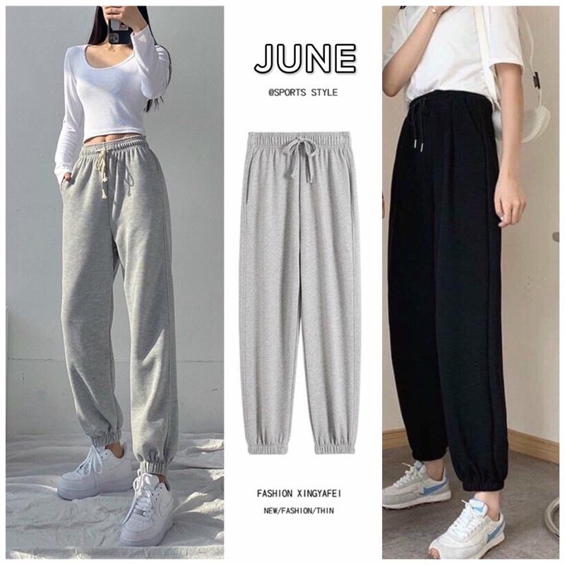 Quần jogger nữ quần dài bo gấu phong cách ulzzang hàng chuẩn đẹp