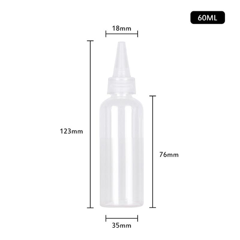 Chai nhựa rỗng trong suốt dung tích 5-100ml có thể tái sử dụng tiện lợi