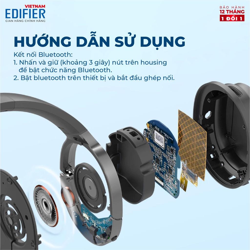 Tai nghe Bluetooth 5.1 EDIFIER W600BT - 30h Playtime - Thích hợp chơi game, học tập và làm việc trực tuyến (online) - Hàng chính hãng