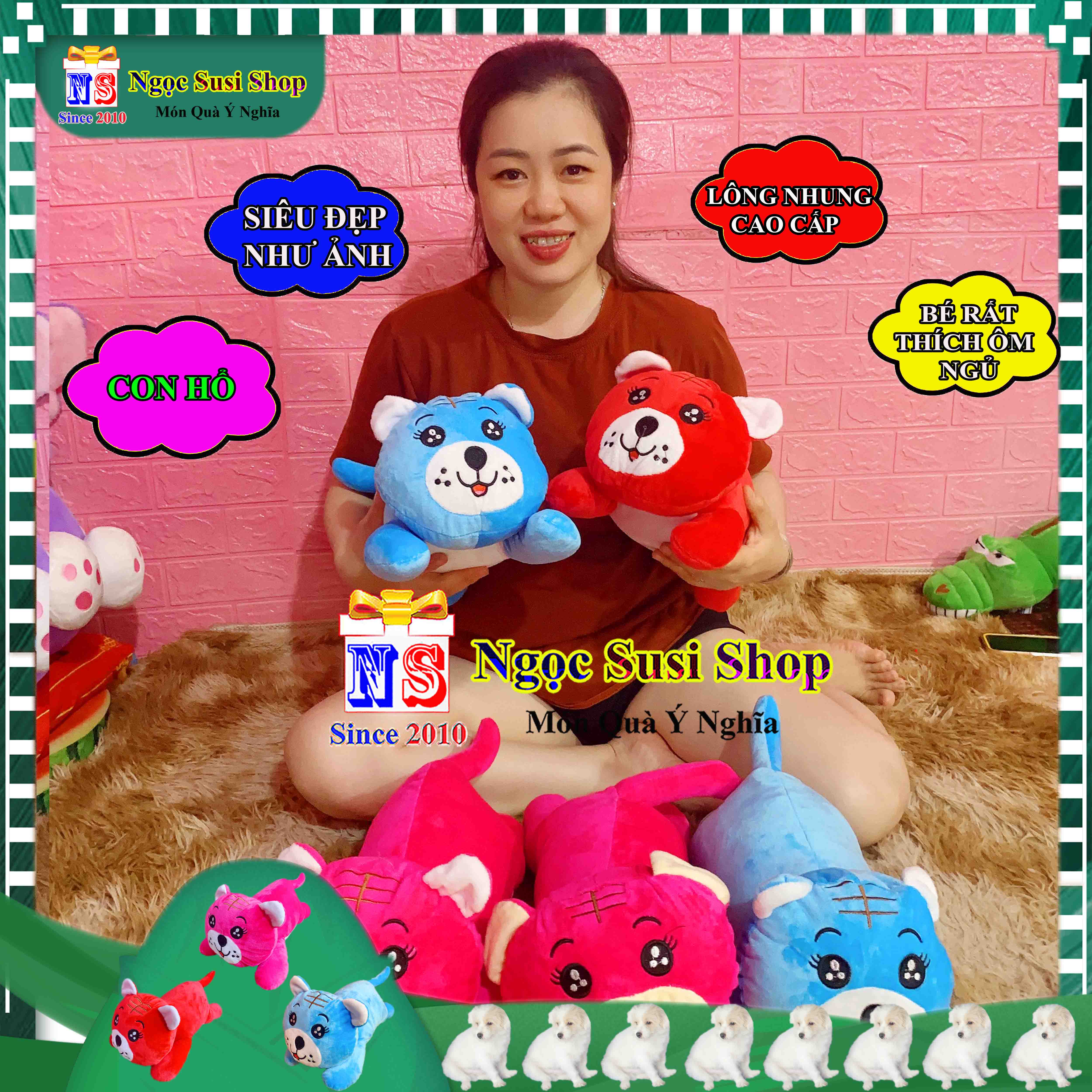 GẤU BÔNG CON CỌP CON HỔ RẤT ĐẸP MỀM MỊN DÀNH CHO BÉ YÊU HÀNG ĐỘC - GIAO NGẪU NHIÊN MÀU