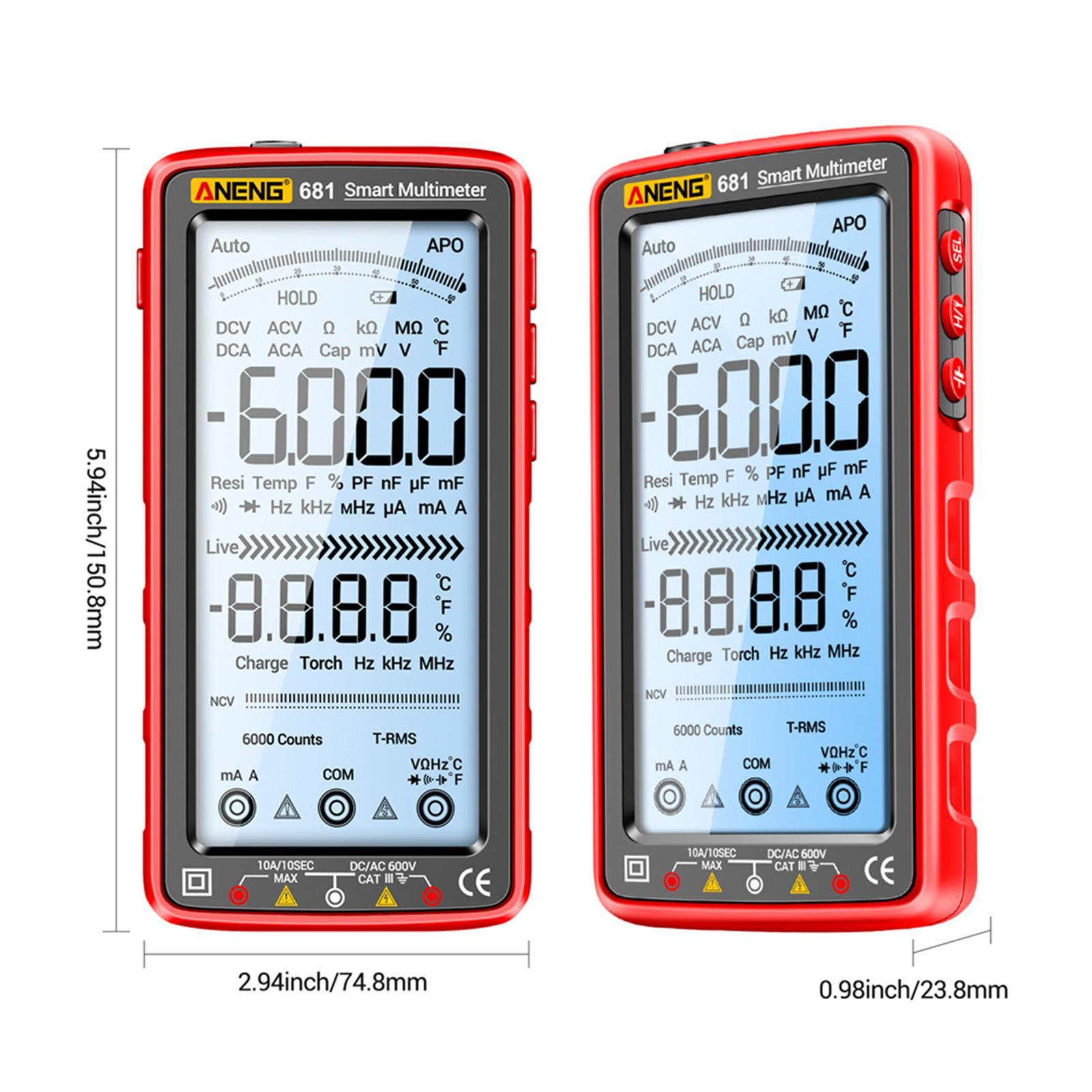 Digital Multimeter Electric meter Wide Measuring Multi Tester