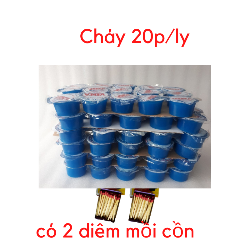 Thùng 90 ly cồn ly thạch 75g dùng cho bếp cồn loại 1