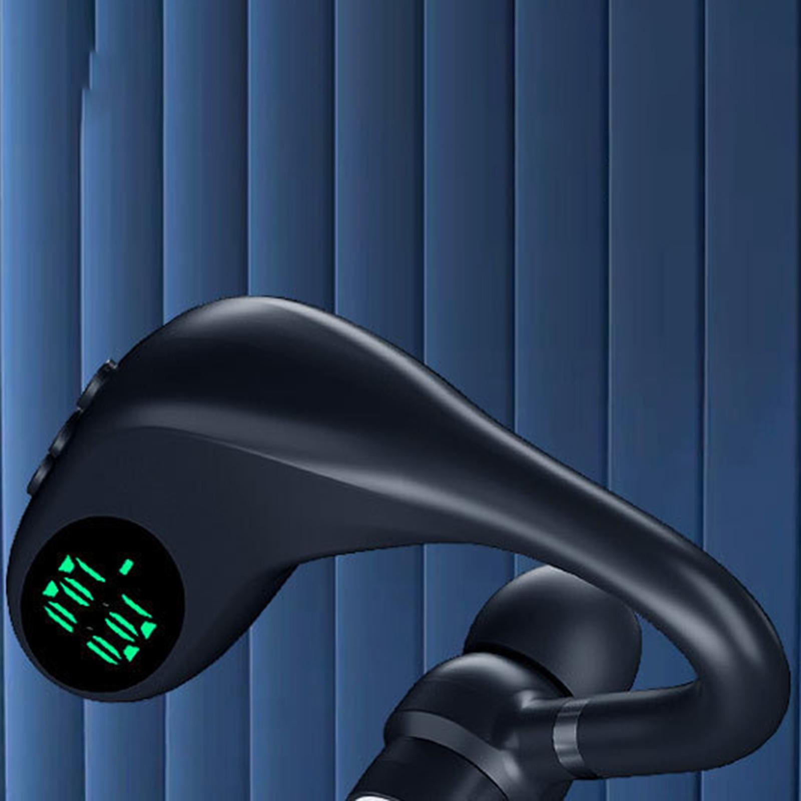 Bluetooth Earpiece Noise Cancelling Hands Free Lightweight Headset for Business Workout