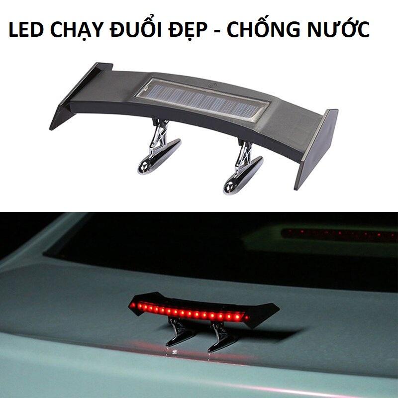 Đèn cánh gió gắn đuôi ô tô xe máy năng lượng mặt trời led cảnh báo kiểu audi chạy đuổi oại tốt siêu đẹp
