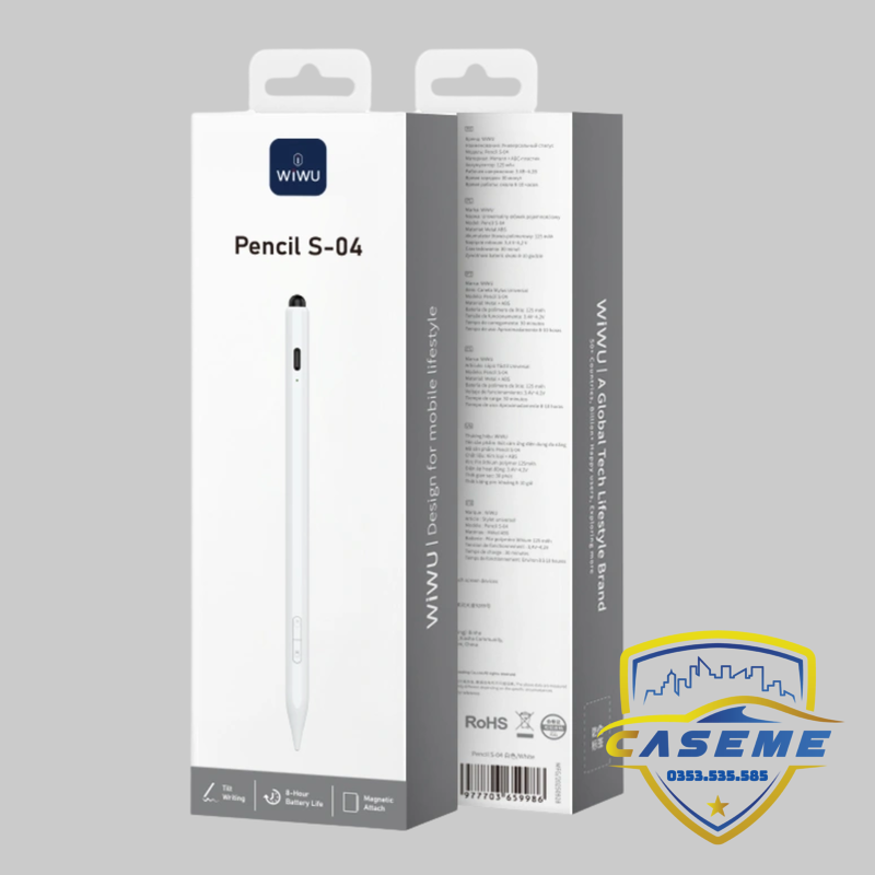 Bút cảm ứng Wi WU Pencil S-04 cao cấp đa năng - Hàng chính hãng