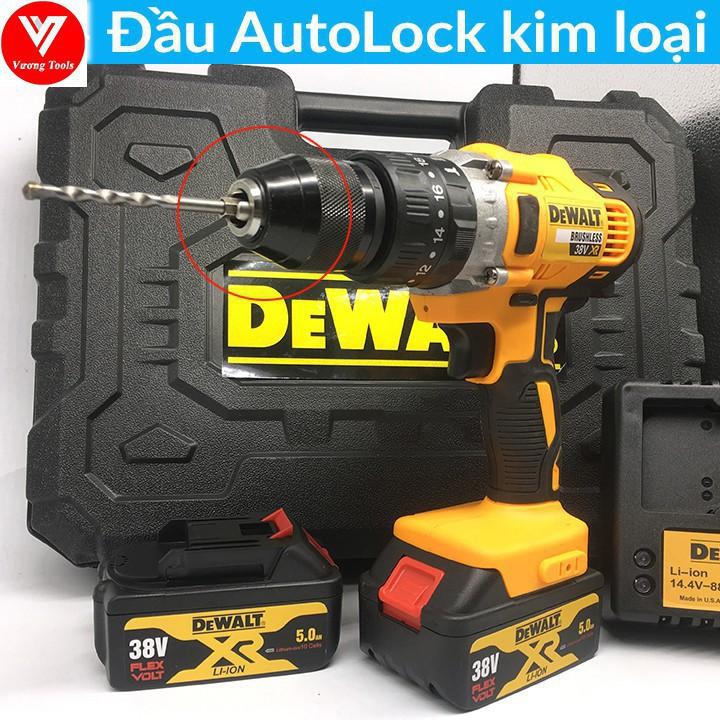 Khoan Pin DeWalt 38V Khoan Bê Tông ,Bắn Vít .Máy Không Than Bảo Hành 10 Tháng