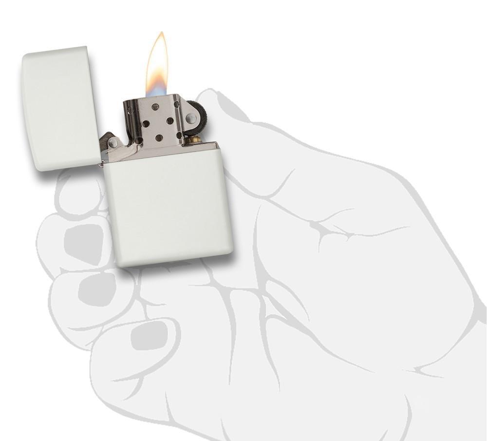 Bật Lửa Zippo White Matte 214