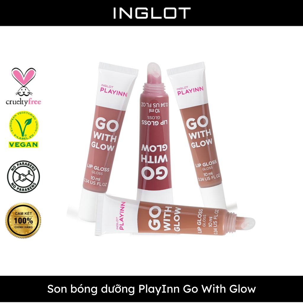 Son bóng dưỡng ẩm PlayInn Go With Glow (10ml) INGLOT