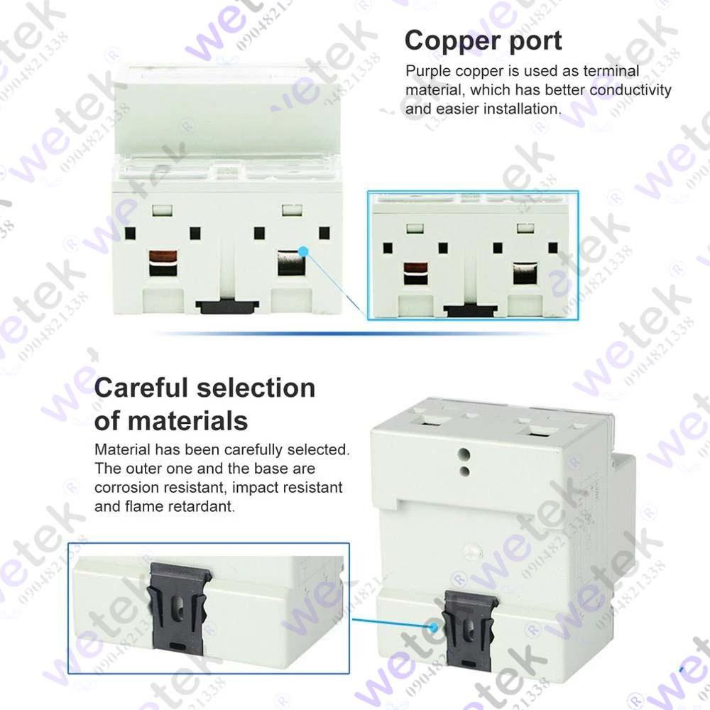 Công tơ 1 pha Sinotimer DDS546C hiển thị cơ 99999.9kWh 230Vac 5A cài DIN nhỏ gọn