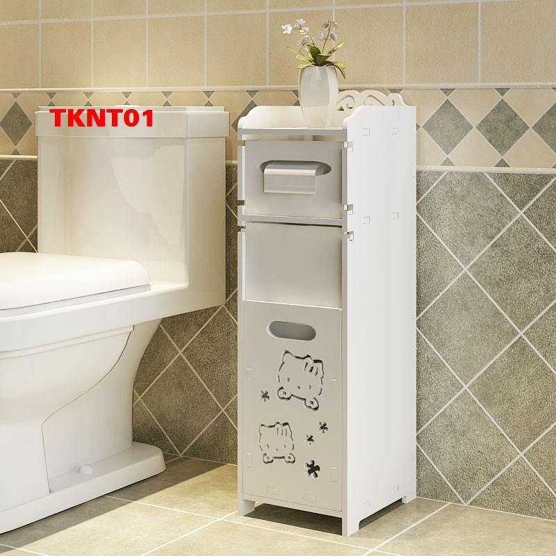 Tủ nhà tắm có cánh 3 tầng TKNT01 - Tủ lắp ráp đa năng