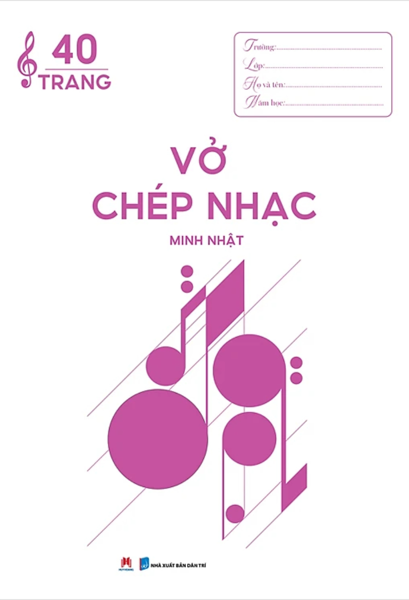 Vở Chép Nhạc 40 Trang (Bìa Hồng)_HH