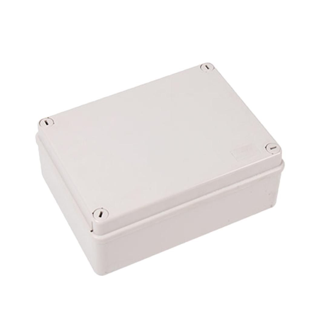 IP66 Plastic ABS Junction Box - Electrical Box for Indoor Uses - Industrial Box in Light Grey Finish with Solid Door Construction Conduit and Fittings