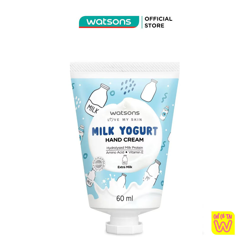 Kem Dưỡng Tay Watsons Milk Yogurt Hương Sữa Hand Cream Extra Milk 60ml