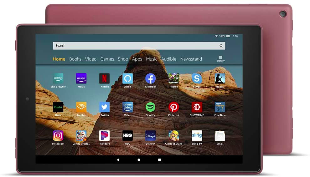 Máy đọc sách Fire HD 10 2019 - (Fire HD10 - 9th) - Ram 2GB, bộ nhớ 32GB, màn hình 1080 FullHD - Hàng nhập khẩu