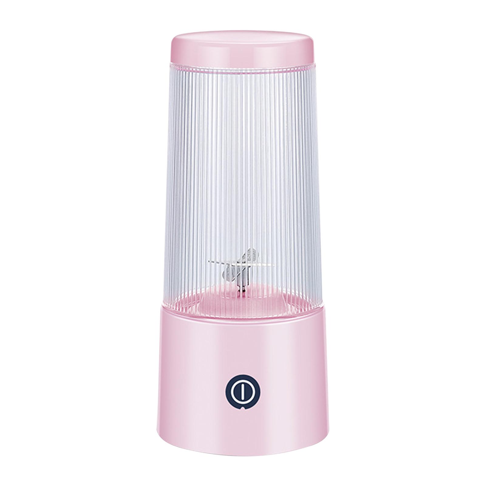 Cốc say sinh tố cầm tay 350ml, lưỡi dao bằng thép không gỉ, có thể xay trái cây và rau củ ở 360 độ, sạc USBv