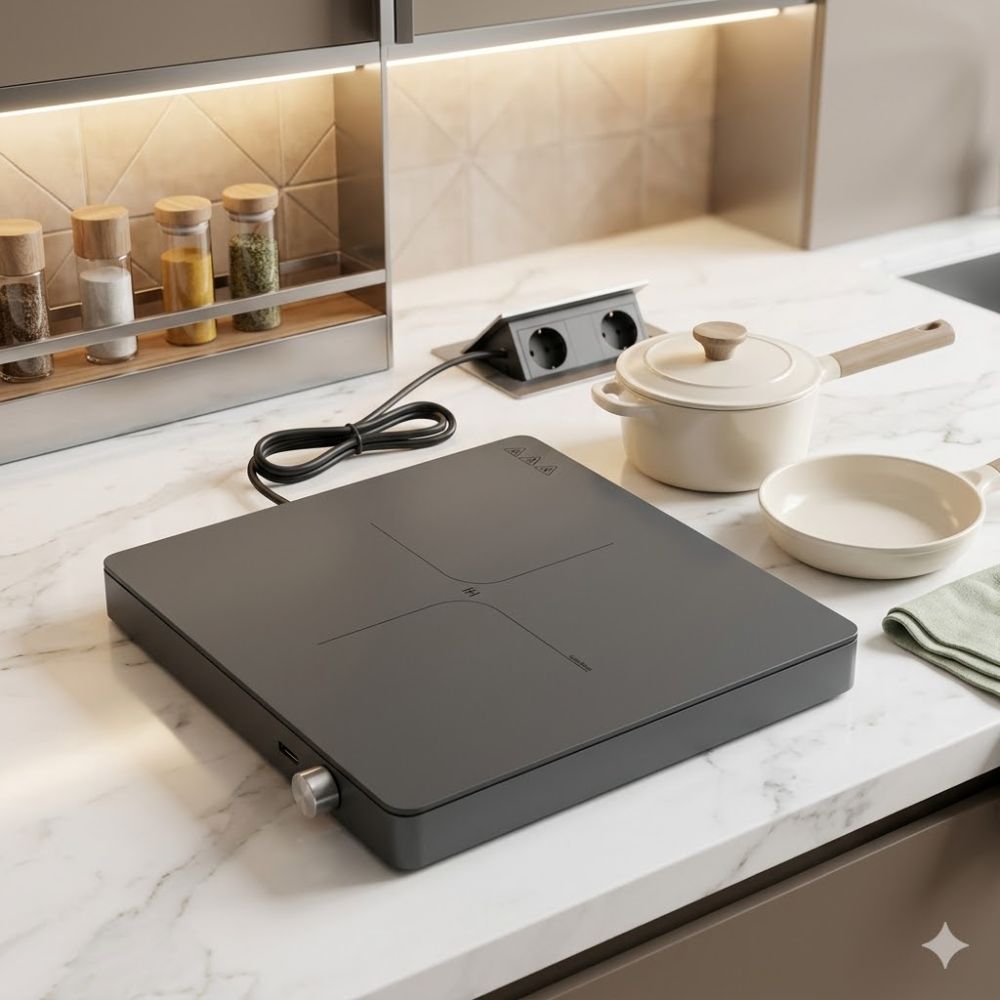 Bếp Từ Đơn Mishio MK448 Công Suất 2000W - Mặt Kính Kanger Hạng A - hàng chính hãng