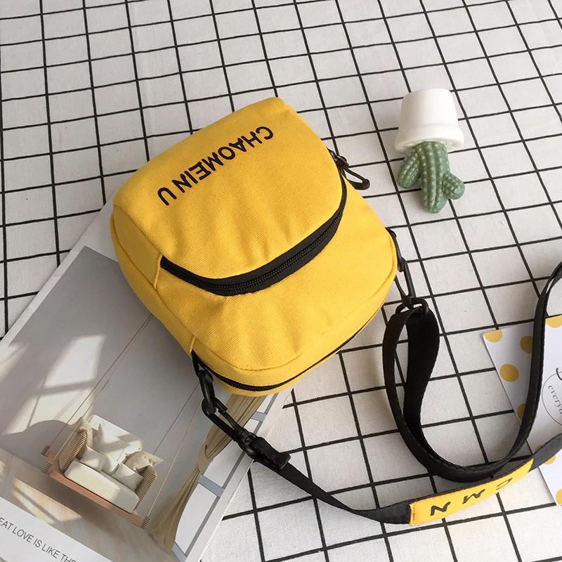 Versatile Bag Women's Bag New Fashion Canvas Bag Summer Little Fresh Girl's Crossbody Bag