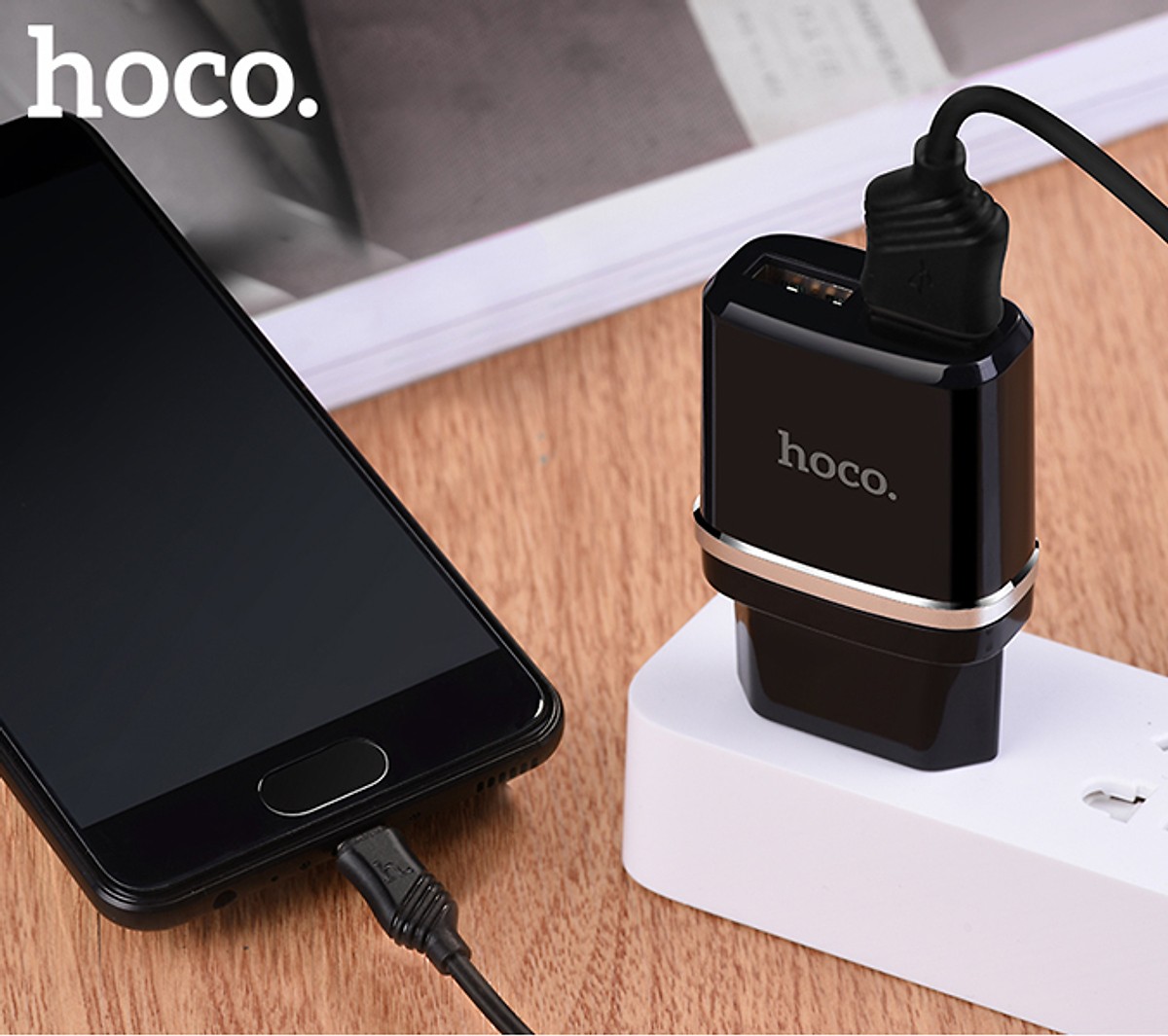 Bộ Sạc Hoco C12 Cho Micro - Hàng Chính Hãng