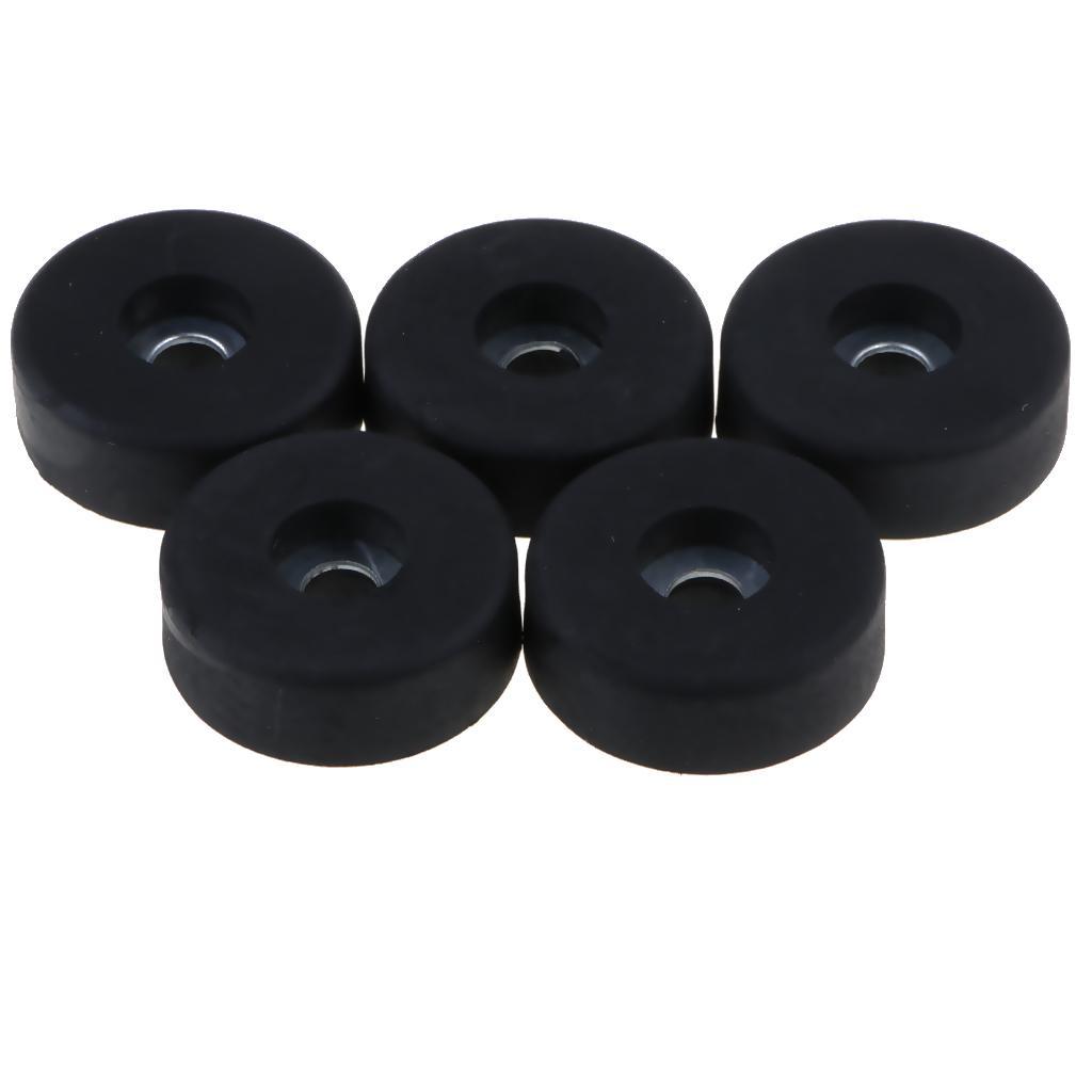 5Pcs Rubber Feet for Guitar , Audio Speaker  Cabinet etc. 30x10mm