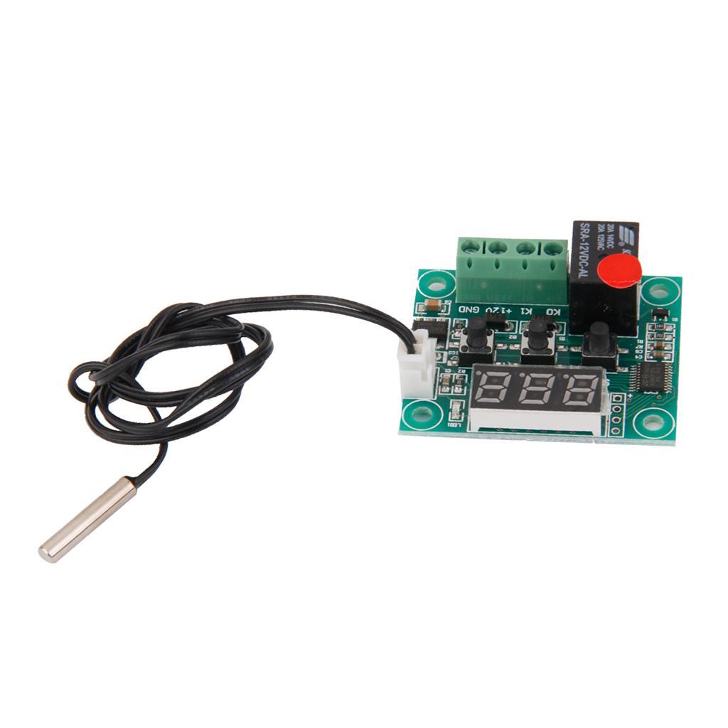 4 Pieces W1209 Digital Thermostat Temperature Control Switch Sensor Module