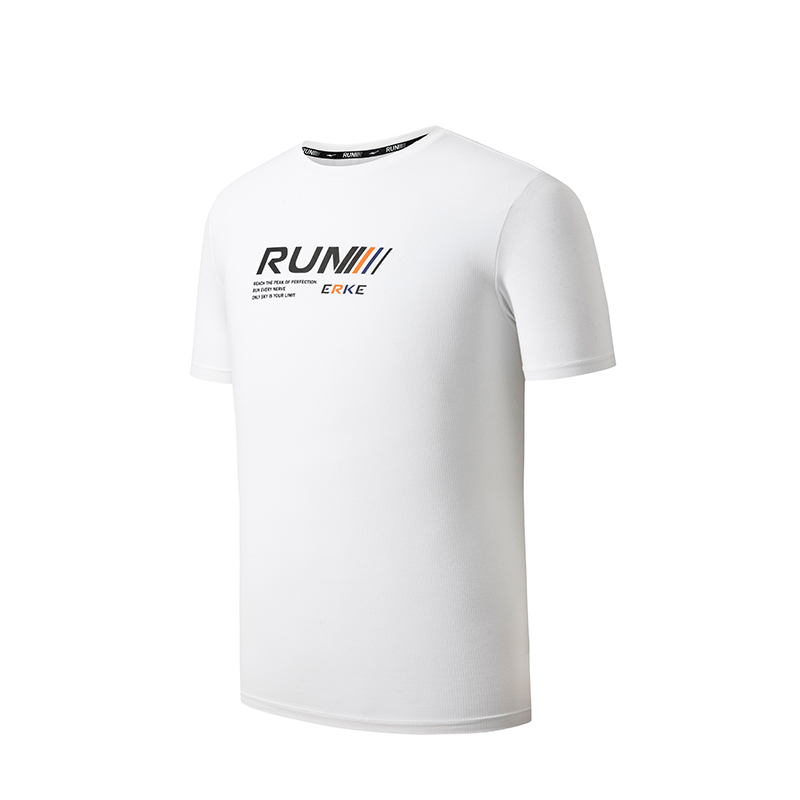 Áo phông thể thao nam RUNNING ERKE cổ tròn cộc tay co giãn thông hơi thoáng mát 11222291187