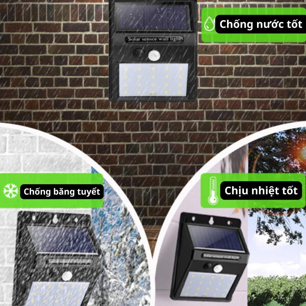 Đèn năng lượng mặt trời treo trường 62 Lumen 20D cảm biến tia hồng ngoại