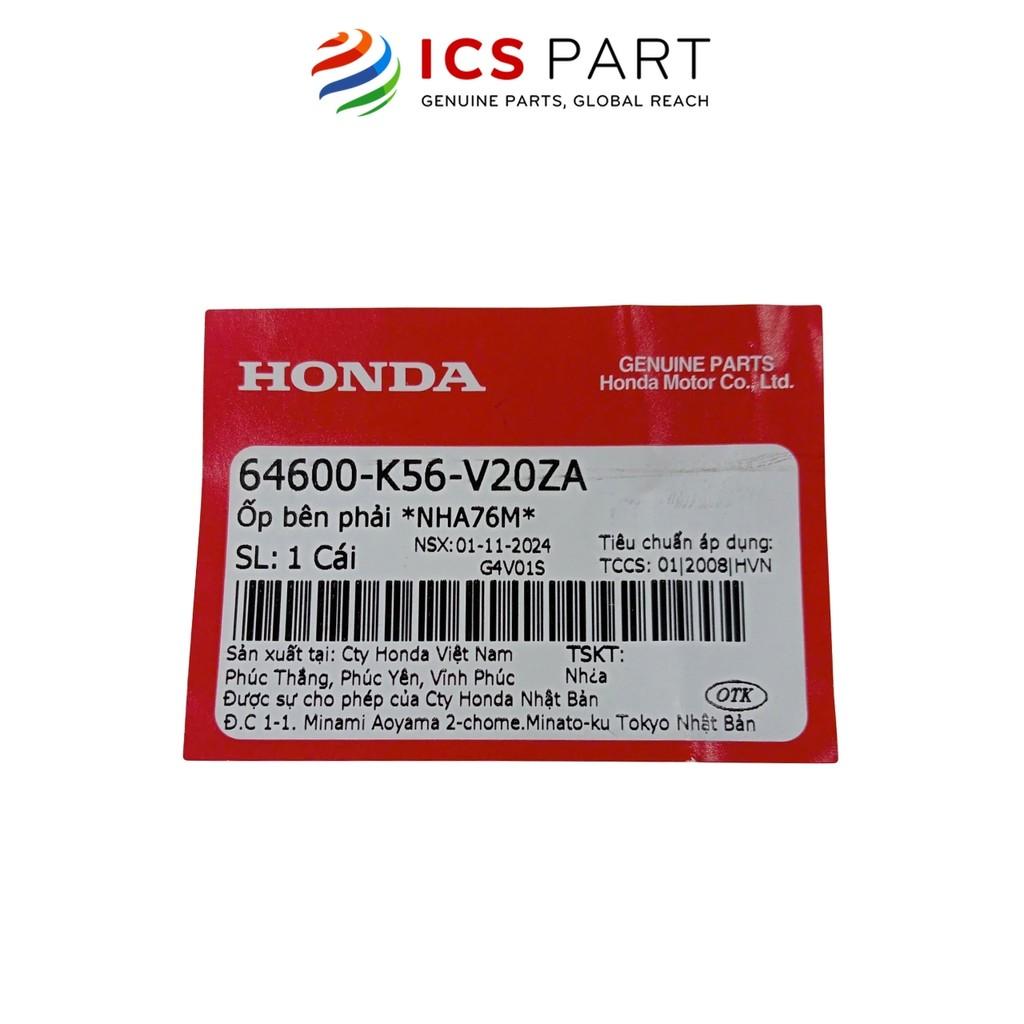 Nhựa Cánh Yếm Phải Nha76M HONDA Winner 150 V1 2016-2018 Màu Đen mờ (64600K56V20ZA)