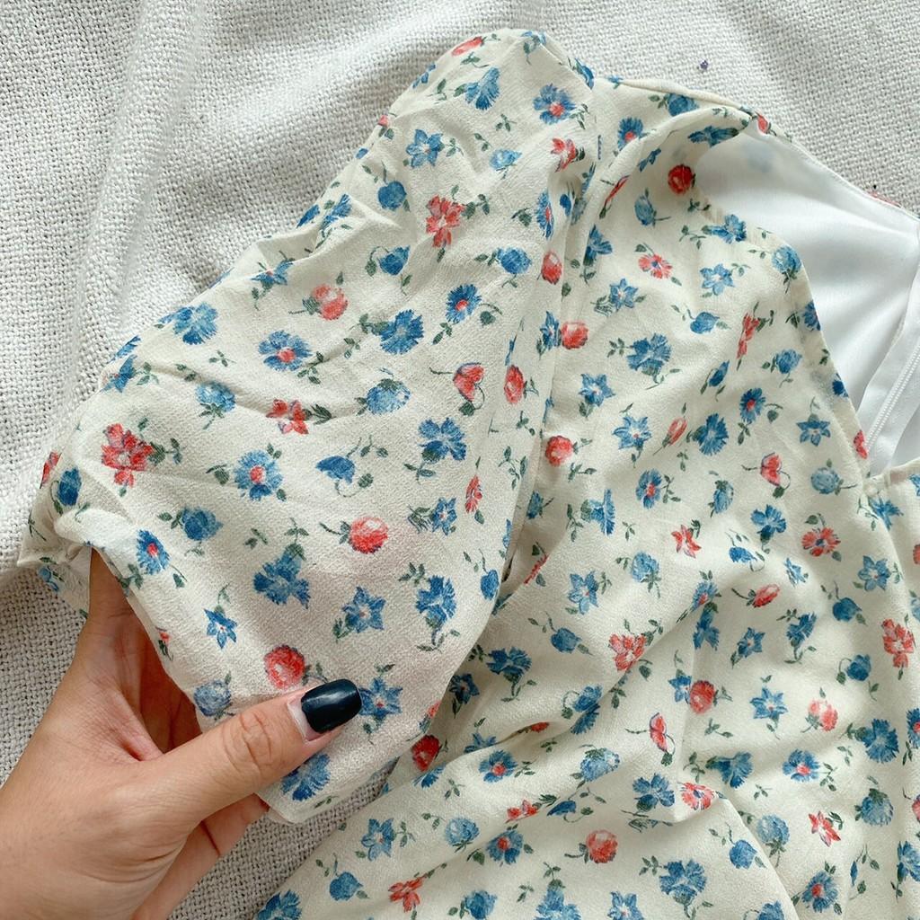 ĐẦM HOA ĐẮP CHÉO NHÚN BÈO TRẮNG - DA2265