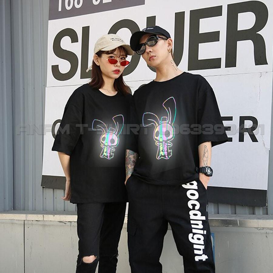 ÁO THUN PHẢN QUANG 7 MÀU TAY LỠ NAM NỮ THỎ BONE