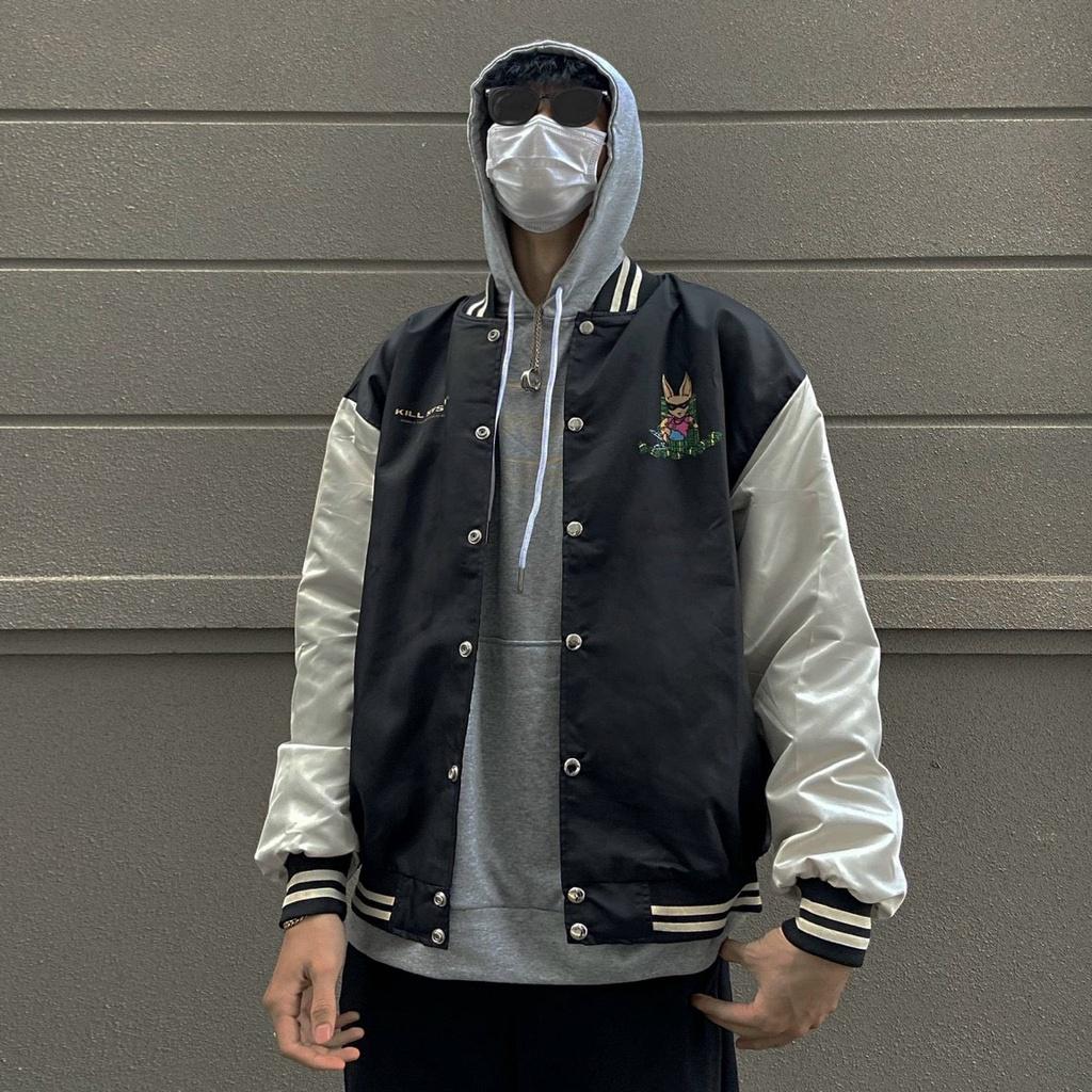 Áo Khoác Dù Kill System In Cat MoneyÁo Khoác Bomber Dù 2 Lớp In Sắc Nét Unisex Nam Nữ