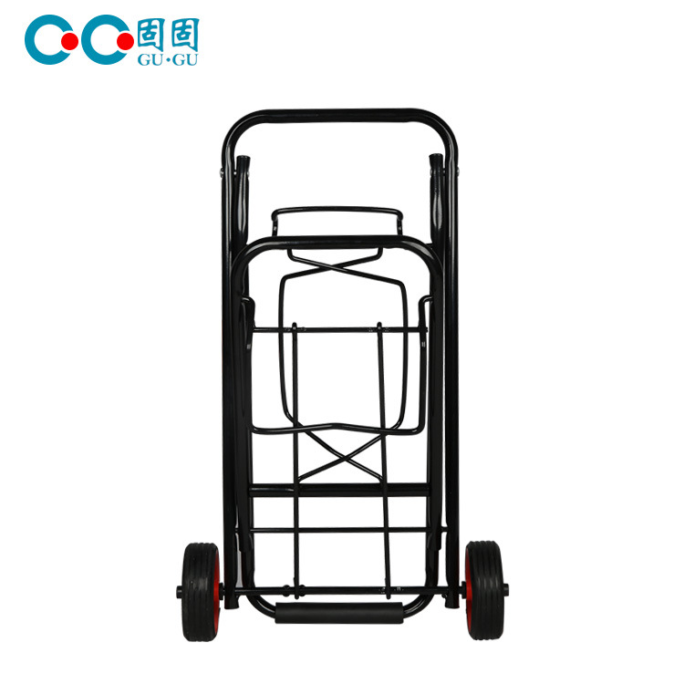 Xe kéo hàng xếp gọn chỉ 2kg tải trọng đến 80kg Trolley Wheel bánh cao su lớn