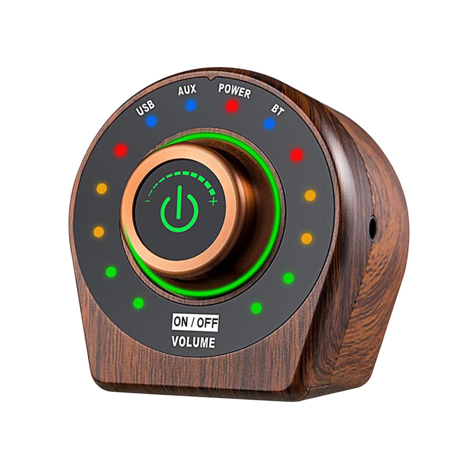 Mini Bluetooth Power Amplifier Wood Grain HiFi 100W Class-D Digital Amp