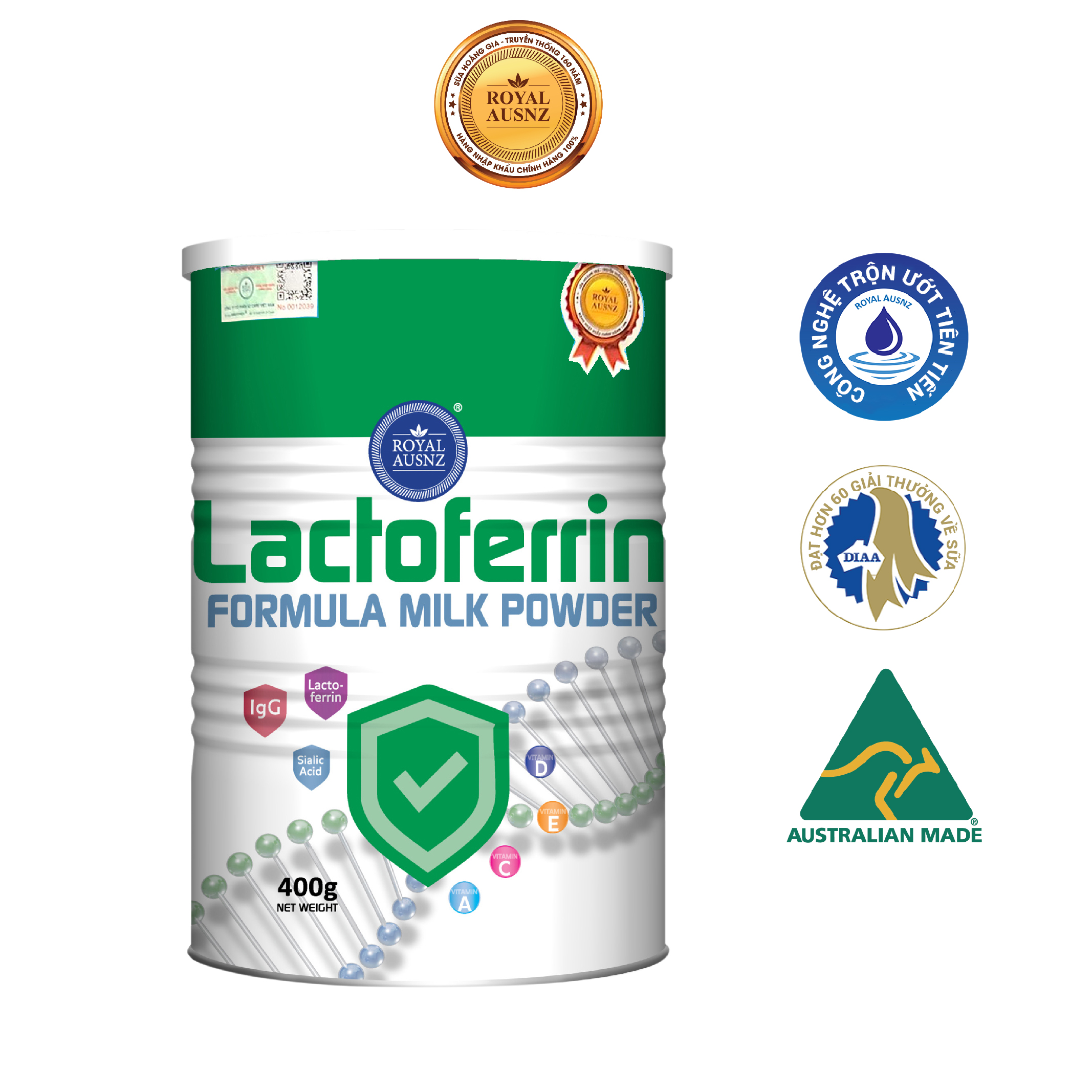 Lactoferrin formula milk powder tăng cường sức đề  kháng