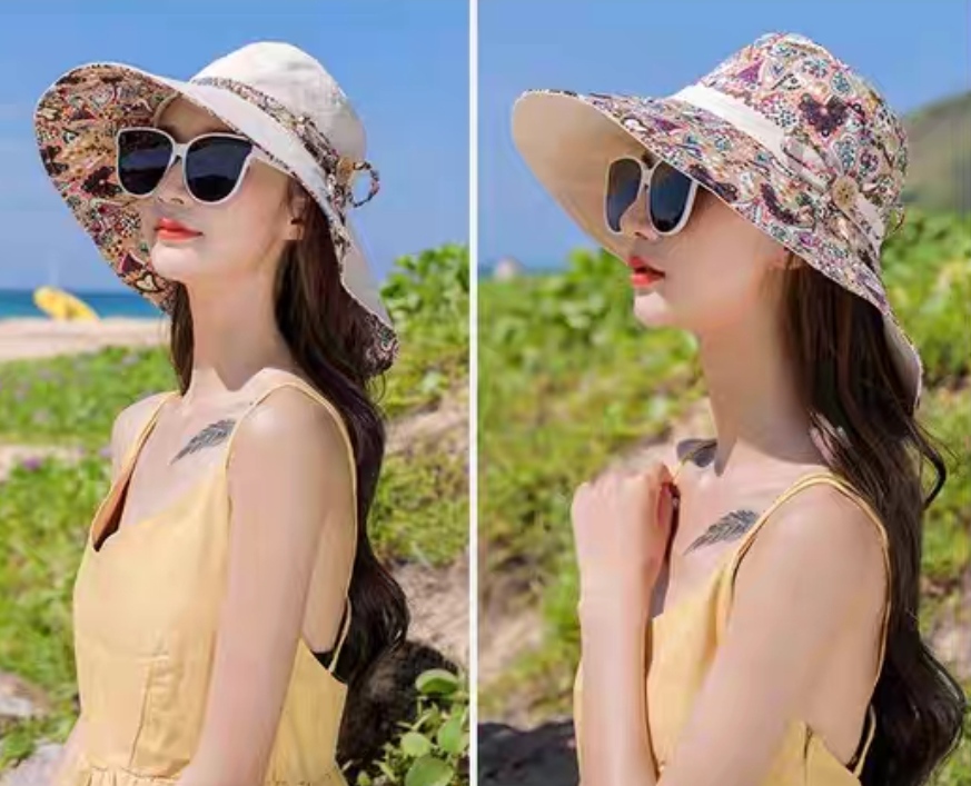 NÓN RỘNG VÀNH GẤP GỌN , MŨ RỘNG VÀNH ĐI BIỂN GẤP GỌN THỜI TRANG HÀN QUỐC Dona21060904