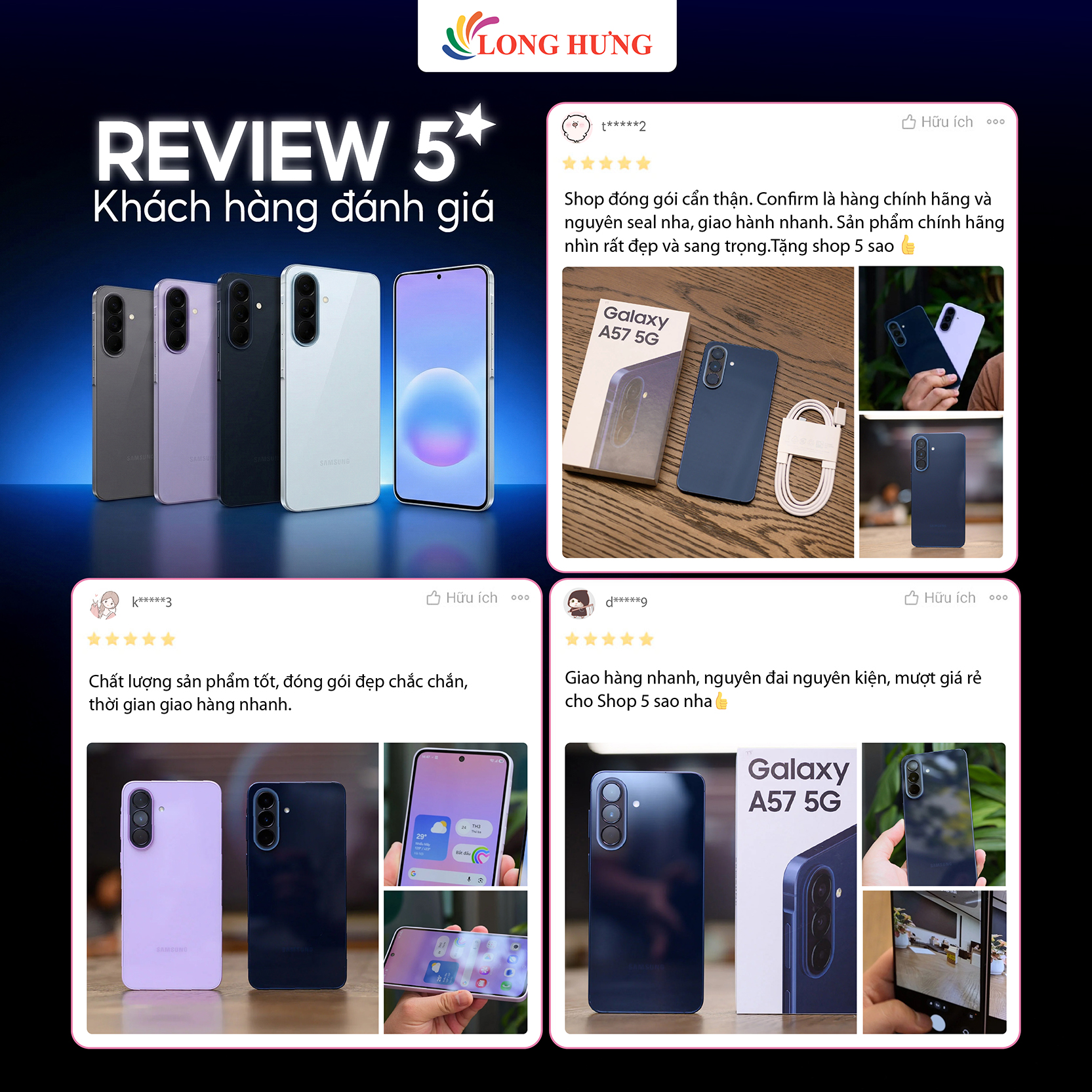 Điện thoại Samsung Galaxy A57 5G (8GB/128GB) - Hàng chính hãng