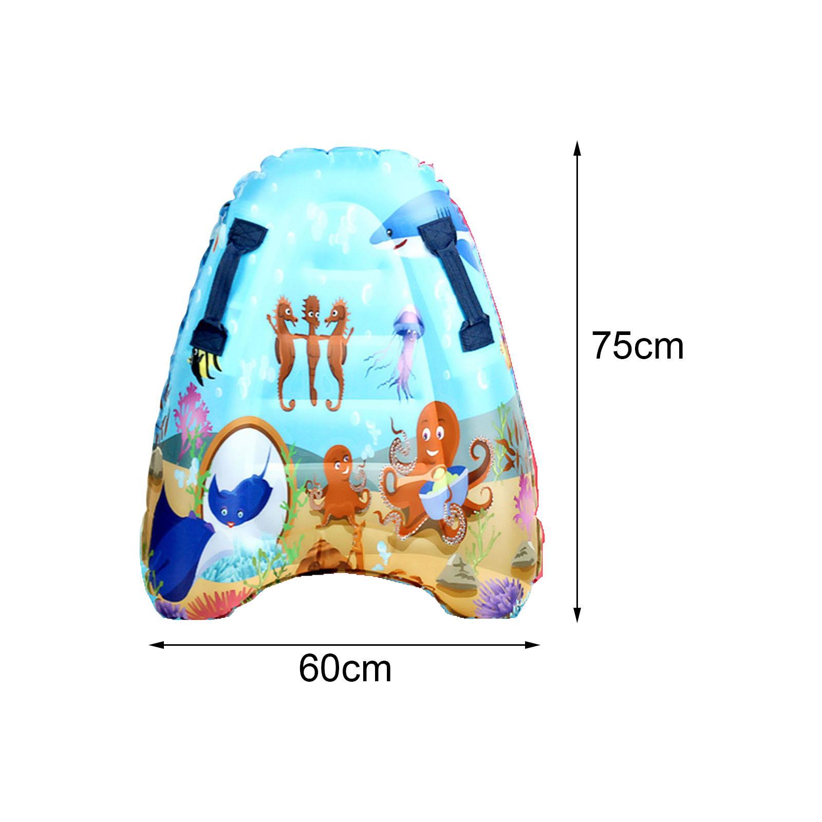 Inflatable Body Board, Kickboard for Water Entertainment Travel Slip Slide Raft Child Beginner
