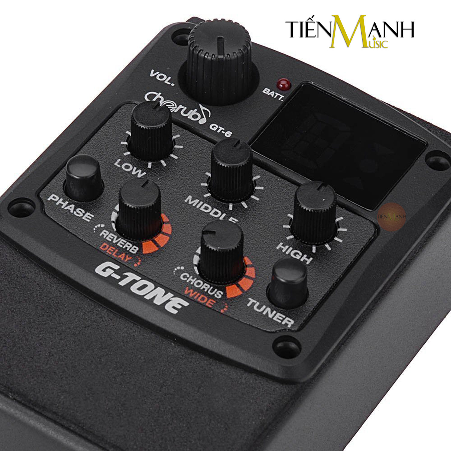 [Mẫu Mới] EQ Cherub GT6 Cho Đàn Guitar Acoustic Preamp Pickup Thiết Bị Thu Chỉnh Âm G-Tone GT-6 Hàng Chính Hãng - Kèm Móng Gẩy DreamMaker