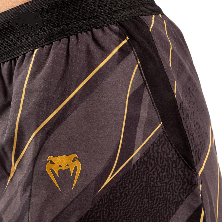 Quần đùi thể thao nữ Venum UFC FIGHT NIGHT TRAINING SHORTS - BLACK/GO - VNMUFC-00072-126